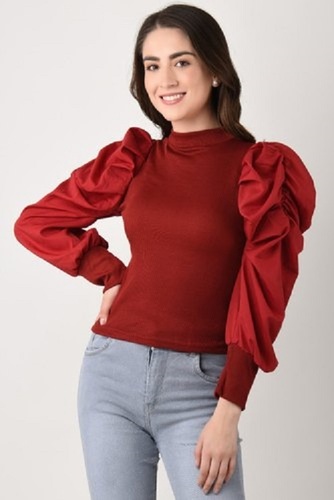 full-sleeves-type-party-wear-round-neck-cotton-fabric-ladies-fancy-tops-448